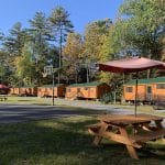 Camp model cabins at Lake Luzerne