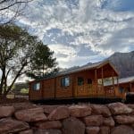 Ozark camp model cabin at Zion Canyon Campground in Utah