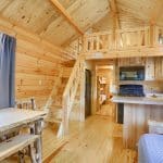 Sierra park model cabins at Yogi Bear's Jellystone Park in Quarryville, PA