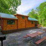 Sierra park model cabins at Yogi Bear's Jellystone Park in Quarryville, PA