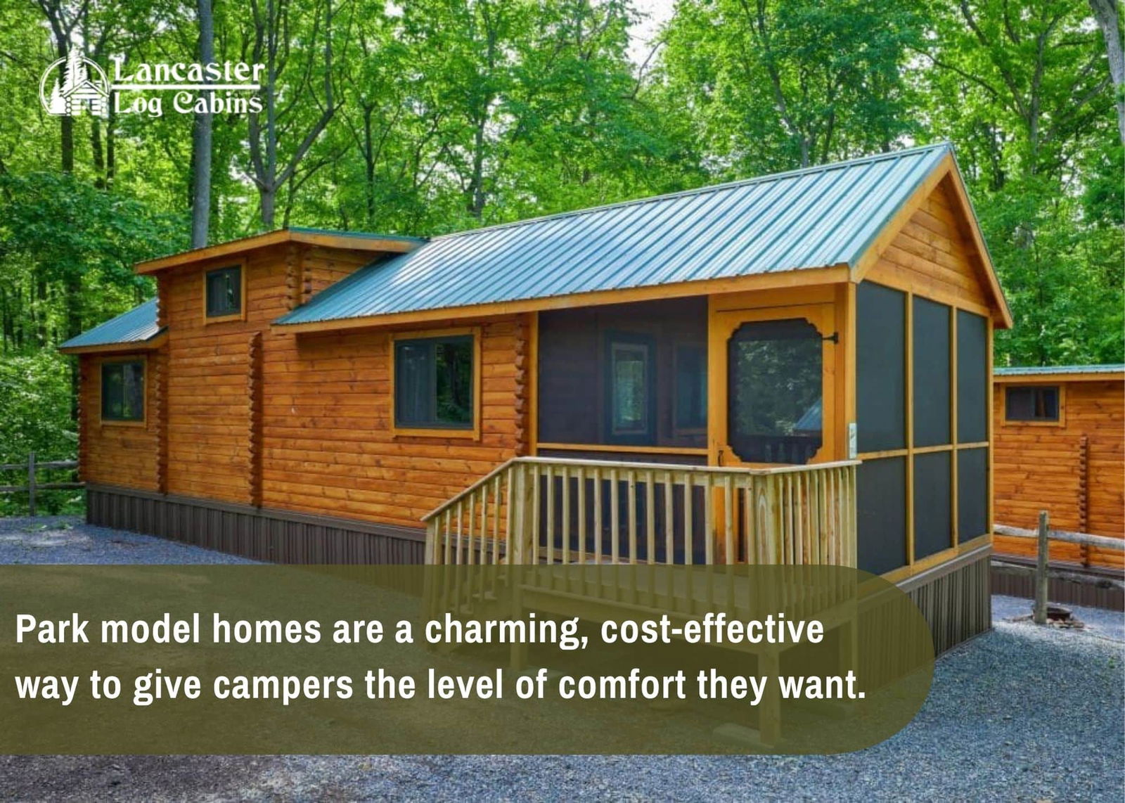 park model homes are a charming, cost-effective way to give campers the level of comfort they want