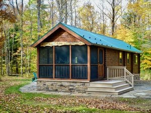 Burton cabin exterior