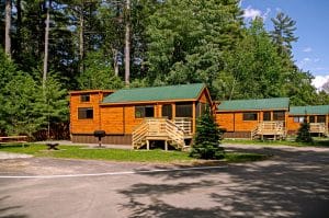 Old Orchard cabin exteriors